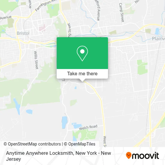 Anytime Anywhere Locksmith map