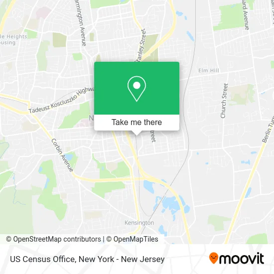 US Census Office map