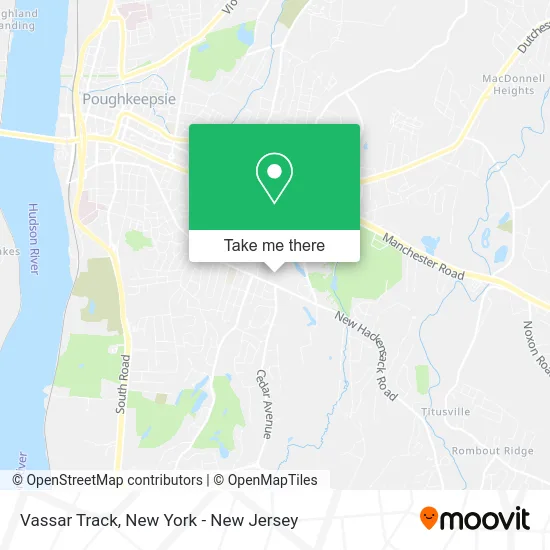 Vassar Track map