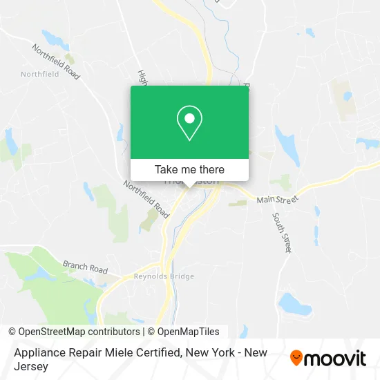 Appliance Repair Miele Certified map