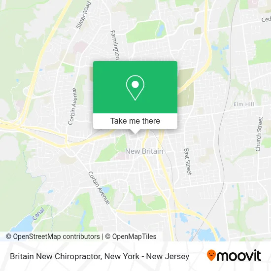 Britain New Chiropractor map