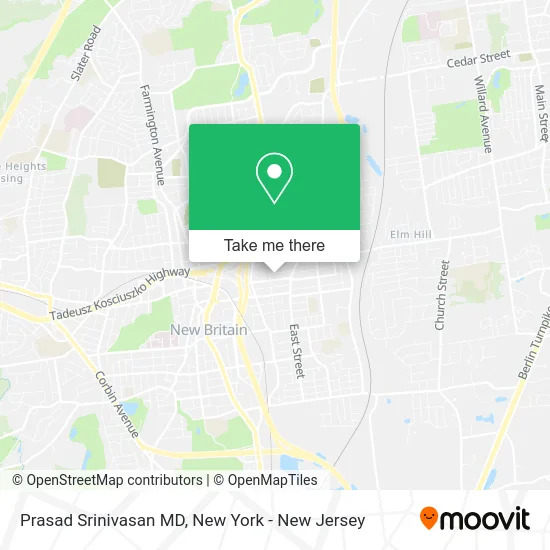 Prasad Srinivasan MD map