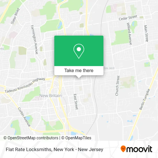 Flat Rate Locksmiths map