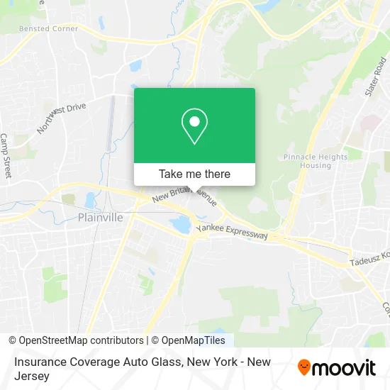 Insurance Coverage Auto Glass map