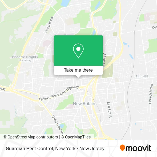 Guardian Pest Control map