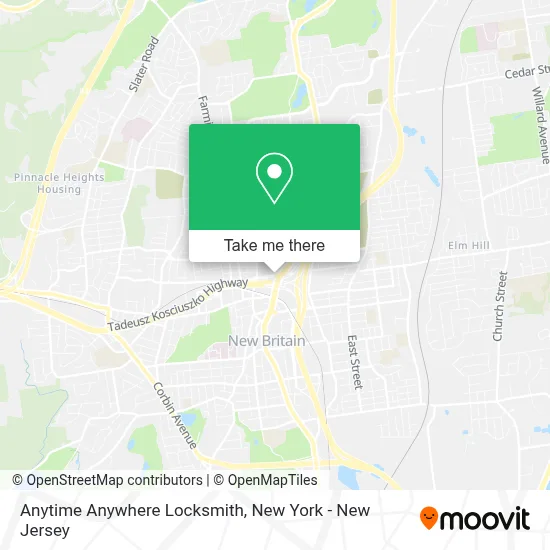 Anytime Anywhere Locksmith map