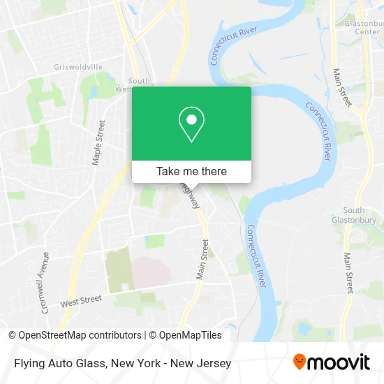 Flying Auto Glass map