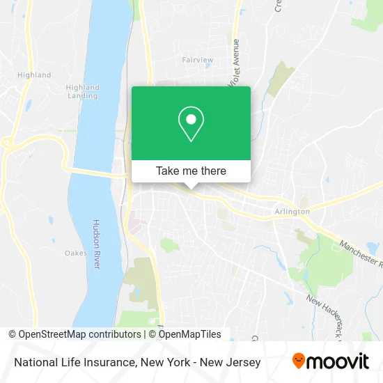 National Life Insurance map