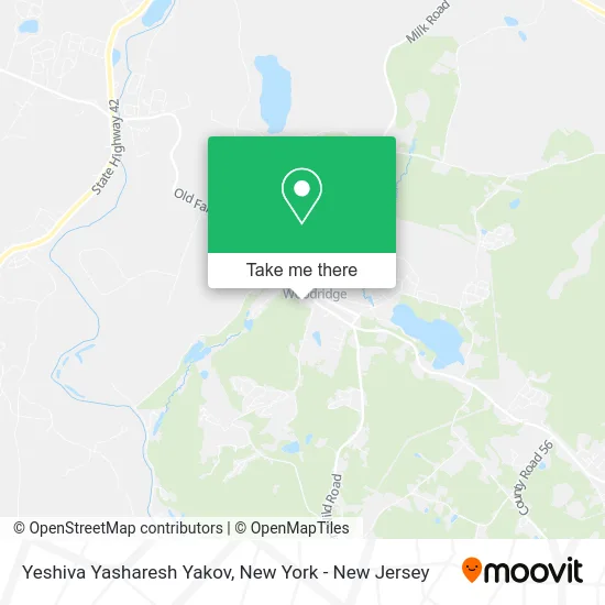 Yeshiva Yasharesh Yakov map