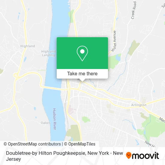 Doubletree-by Hilton Poughkeepsie map