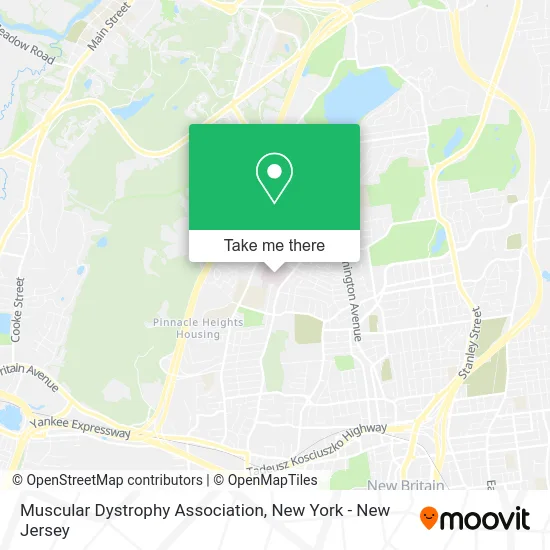 Muscular Dystrophy Association map