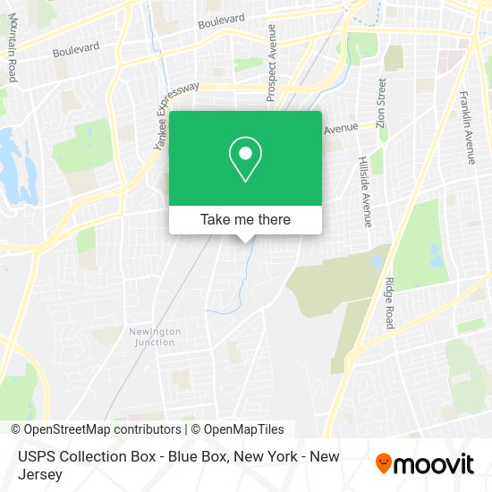 USPS Collection Box - Blue Box map