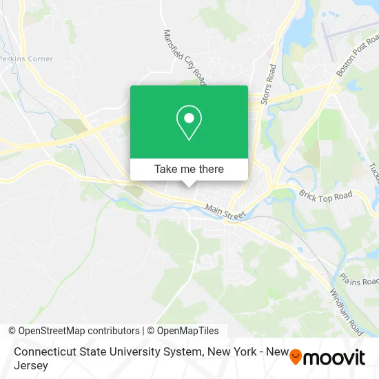 Connecticut State University System map