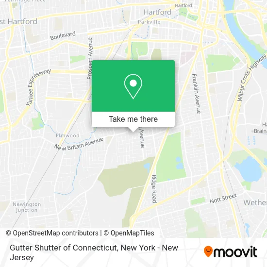 Gutter Shutter of Connecticut map