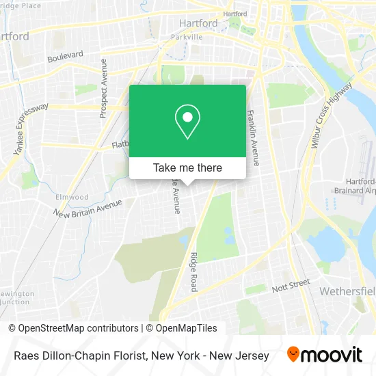 Raes Dillon-Chapin Florist map