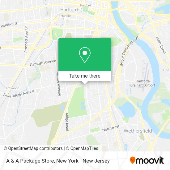 A & A Package Store map