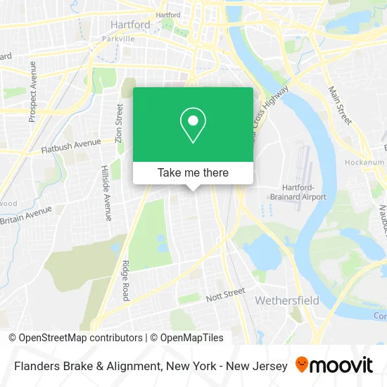 Flanders Brake & Alignment map