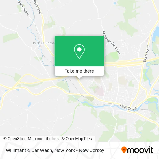 Willimantic Car Wash map