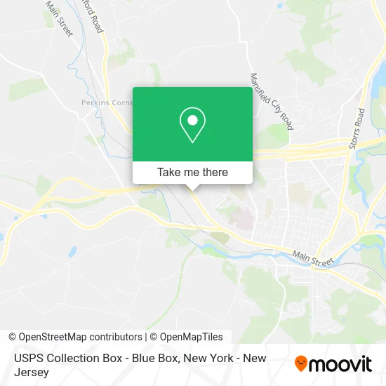 USPS Collection Box - Blue Box map