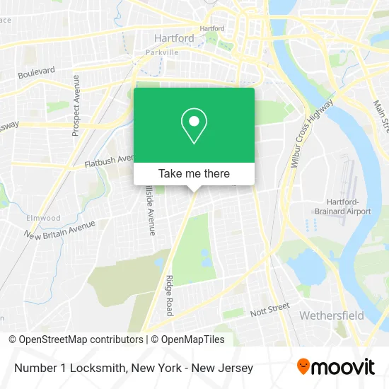 Number 1 Locksmith map