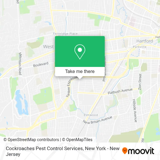 Cockroaches Pest Control Services map