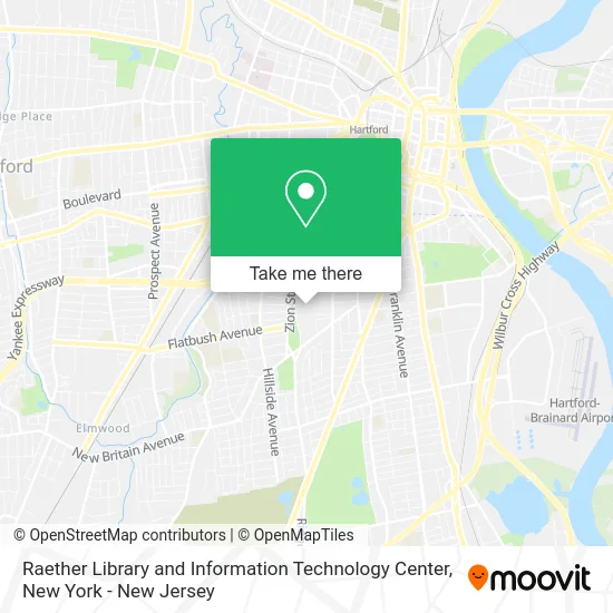 Mapa de Raether Library and Information Technology Center