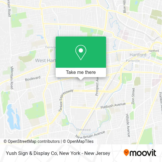 Yush Sign & Display Co map