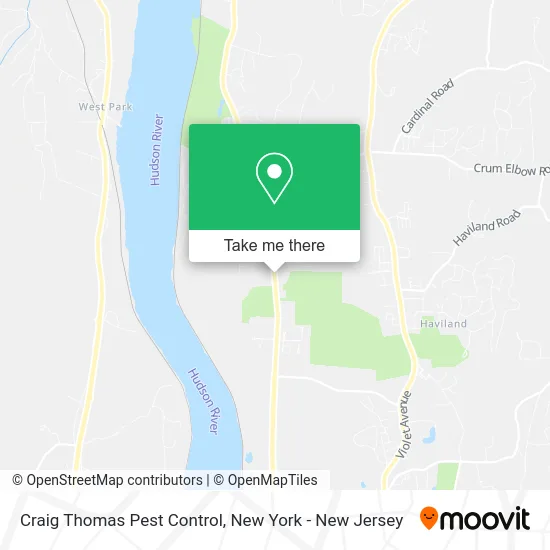 Craig Thomas Pest Control map