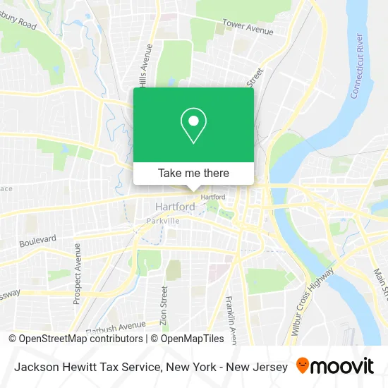 Jackson Hewitt Tax Service map