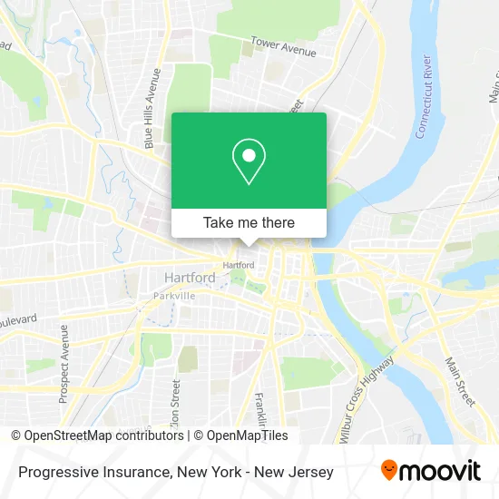 Progressive Insurance map