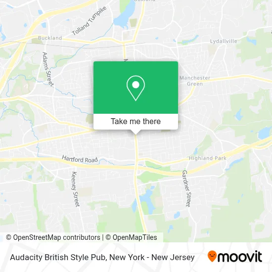 Audacity British Style Pub map