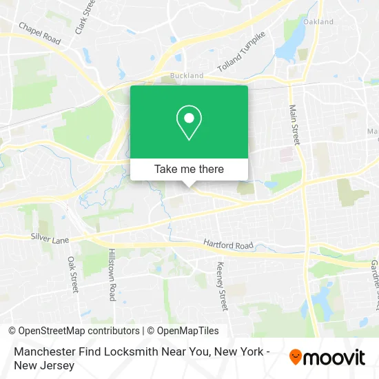 Mapa de Manchester Find Locksmith Near You