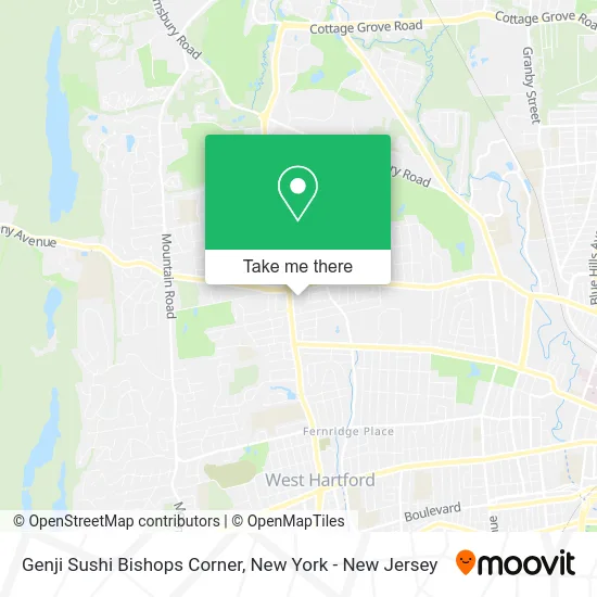 Genji Sushi Bishops Corner map