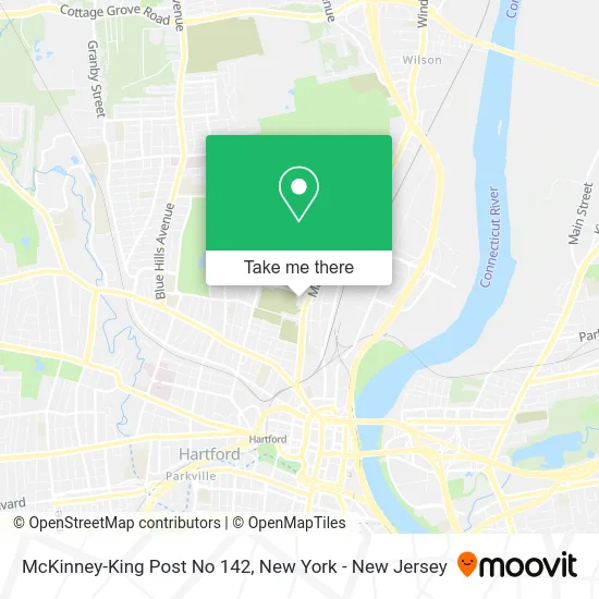 McKinney-King Post No 142 map