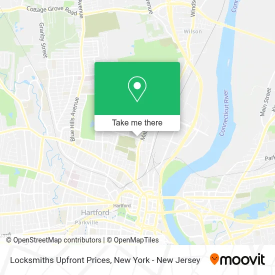 Locksmiths Upfront Prices map