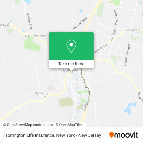 Torrington Life Insurance map