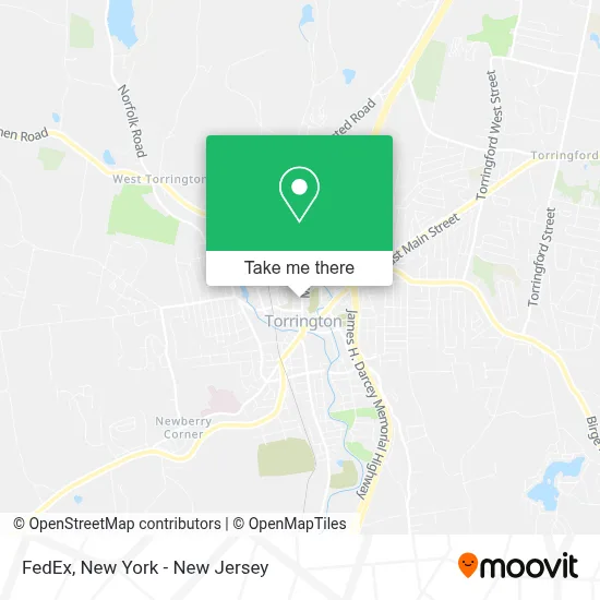 FedEx map