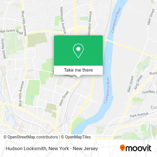 Hudson Locksmith map
