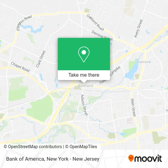 Bank of America map