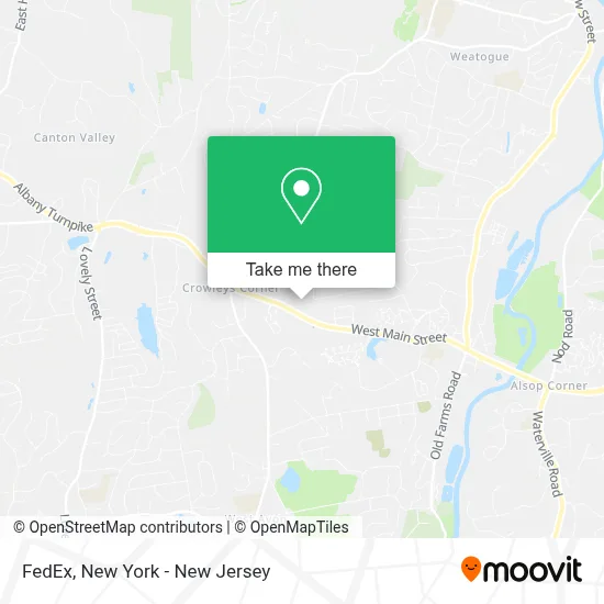 FedEx map