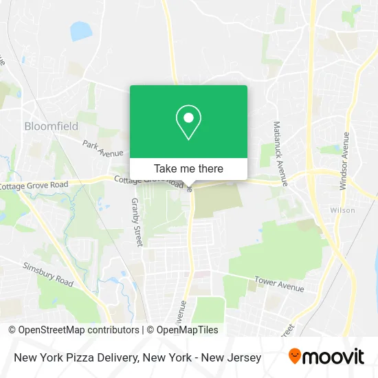 Mapa de New York Pizza Delivery