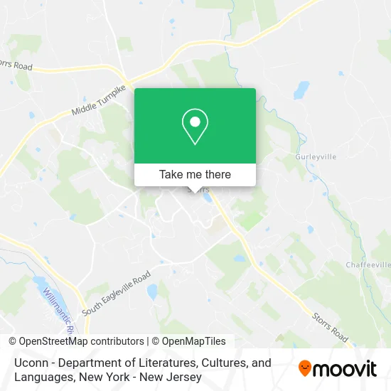 Mapa de Uconn - Department of Literatures, Cultures, and Languages