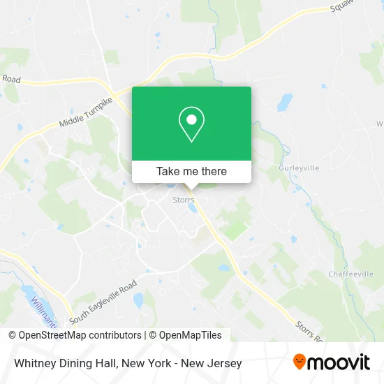 Whitney Dining Hall map