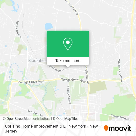 Uprising Home Improvement & El map