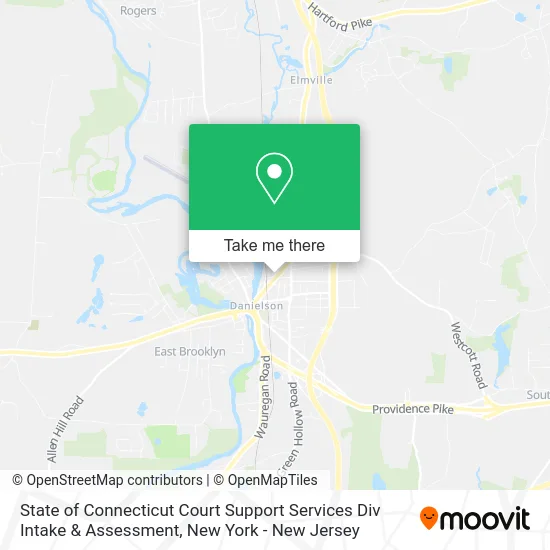 State of Connecticut Court Support Services Div Intake & Assessment map