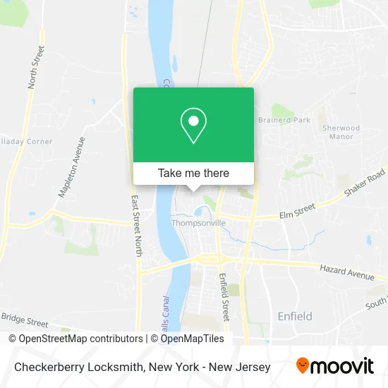 Checkerberry Locksmith map
