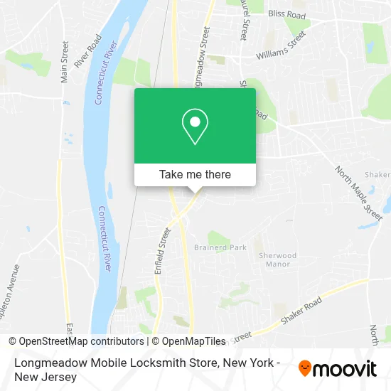 Longmeadow Mobile Locksmith Store map