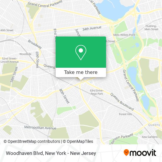 Mapa de Woodhaven Blvd