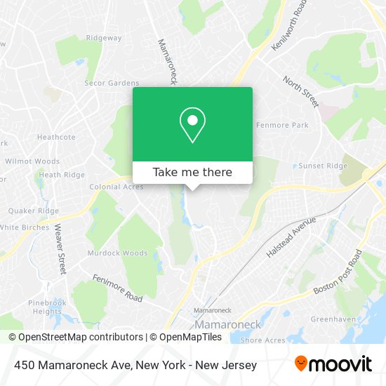 Mapa de 450 Mamaroneck Ave