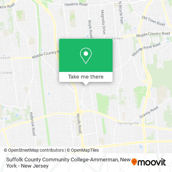 Mapa de Suffolk County Community College-Ammerman